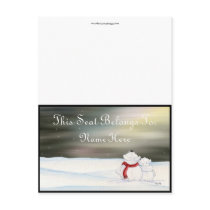 Polar Bears Table Tent postcards
