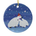 Polar Bears Winter Holiday Ornament ornament