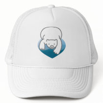 Polar Heart Mesh Hat