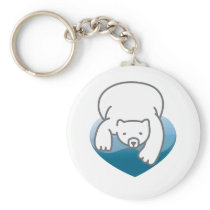 Polar Heart Key Chains