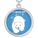 Polarbear underwater personalized necklace