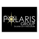 Polaris logo & tagline on black cards