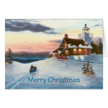 Polaris Sunset Christmas Card