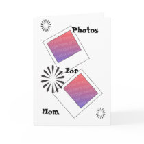 Polaroid Photos Mothers Day Card cards