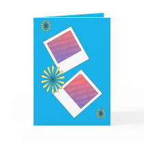 Polaroid Photos Yellow Flowers Mothers Day Card cards
