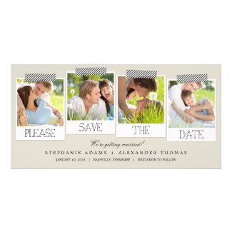 Polaroid Prints Save The Date Photo Cards - Khaki Photo Cards