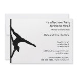 Pole Dancer Bachelor Party Invites