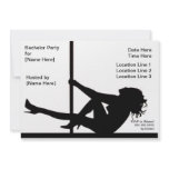 Pole Dancer Bachelor Party Invites