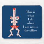Pole dancer mouse pad