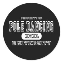 Pole Dancing Univeristy Dark stickers