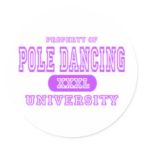 Pole Dancing University stickers