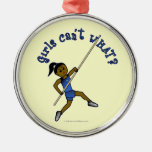 Pole Vault - Blue (Dark) Christmas Ornament