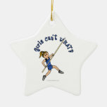 Pole Vault - Blue (Light) Christmas Ornament