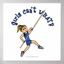 Pole Vault - Blue (Light) posters