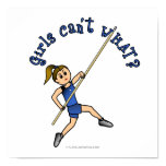 Pole Vault - Blue (Light) Poster