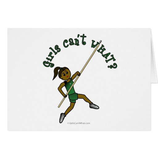 Pole Vault - Green (Dark) Card