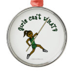 Pole Vault - Green (Dark) Christmas Ornament