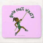 Pole Vault - Green (Dark) Mousepads
