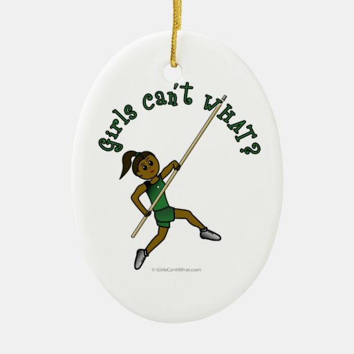 Pole Vault - Green (Dark) Ornament