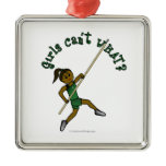 Pole Vault - Green (Dark) Ornament