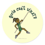 Pole Vault - Green (Dark) Stickers