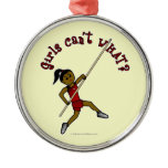 Pole Vault - Red (Dark) Christmas Ornament