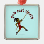 Pole Vault - Red (Dark) Christmas Tree Ornaments