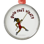 Pole Vault - Red (Dark) Ornament
