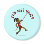 Pole Vault - Red (Dark) Refrigerator Magnets