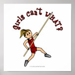 Pole Vault - Red (Light) Print