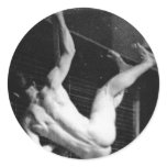 Pole Vaulter - Muybridge Vintage Photo 1885 Stickers