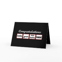 Police Academy Grad CUSTOM NAME Congratulations - Cards