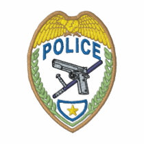 Police Badge embroidered shirts