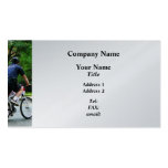 Police Bicycle Patrol - Platinum Finish Business Card Templates
