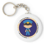 Police Boy like Mommy Key Chain