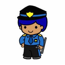 Police Boy photo sculptures by OccupationStation Police Boy photo sculptures