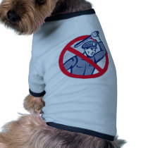 Police Brutality Policeman With Baton Doggie Tee