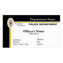 Police Business Card