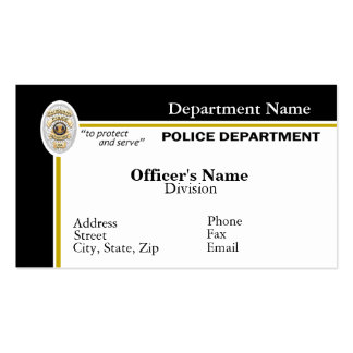 Police Business Cards 500  Police Business Card Templates
