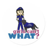 Police Canine Officer Round Sticker
