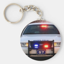 POLICE CAR - all lit up Keychains