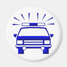 Police Car Fridge Magnets