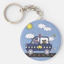 Police Car Keychain