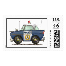 Police Car Law Enforcement Stamps