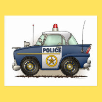 Police Car Police Crusier Cop Car Post Card postcards
