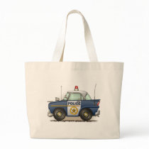 Police Car Police Crusier Cop Car Tote Bag