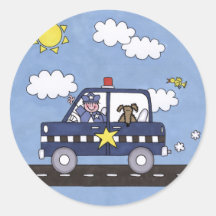 Police Car Sticker