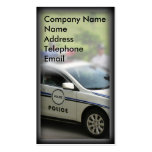 Police Cars and Officers business cards