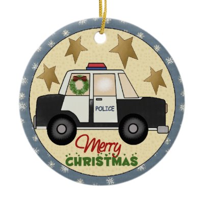 Police Christmas Ornament