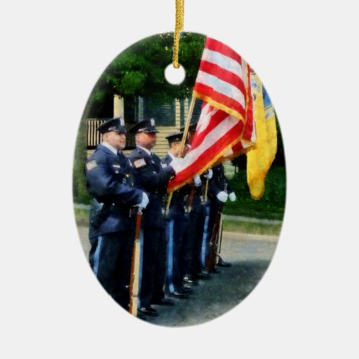 police color guard christmas ornament police color guard christmas ornament